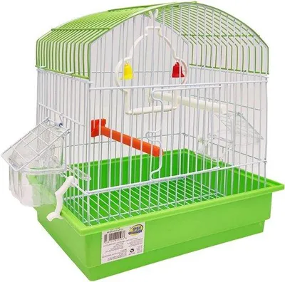 Obrázok produktu pre Klietka pre andulky a kanáriky s príslušenstvom - 275 x 195 x 30 cm, náhodná farba