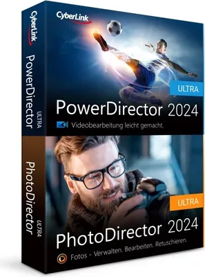 Produktbild von CyberLink PowerDirector 2024 Ultra & PhotoDirector 2024 Ultra Duo