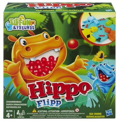 Zdjęcie produktu dla Hasbro Hungry Hungry Hippos, Gra planszowa, Drobne umiejętności motoryczne (zręczność), 4 lat(a)