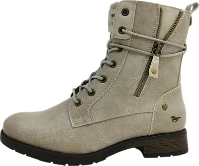 Produktbild von Mustang Damenschuhe Schnürstiefel Beige Freizeit