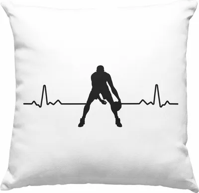 Produktbild von Trendation - Basketball Deko-Kissen mit Füllung 40x40 Geschenk Basketballspieler Coach Trainer Geschenkidee Lustige Deko-Kissen mit Füllung 40x40 Basketballer Jungs Jungen (Blau)