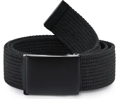 Image de Ceinture pour homme Ladeheid en tissu P10 (noir-noir, 120 cm (longueur totale 130 cm))