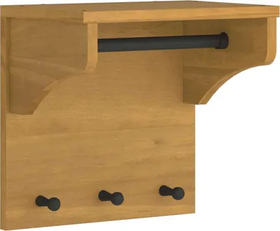 Zdjęcie produktu dla vidaXL Wieszak ścienny SANDNES 43x30x42 cm lite drewno sosnowe