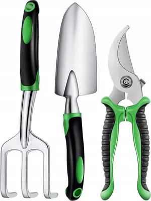 Image de SET D'OUTILS DE JARDIN : sécateur, pelle +