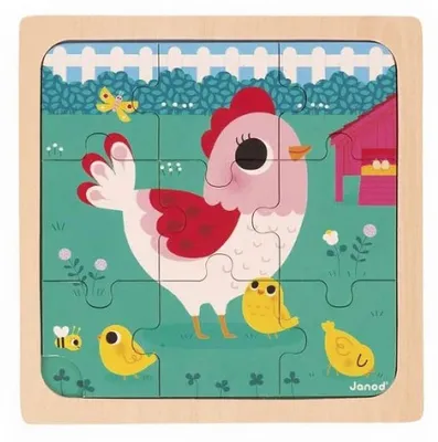 Immagine prodotto di Janod Henrietta Pollo Jigsaw Puzzle