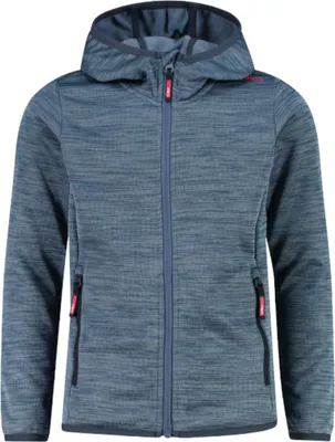 Immagine prodotto di Giacca felpata da bambino CMP per l'outdoor in Knit Tech con cappuccio, grigia, taglia 152