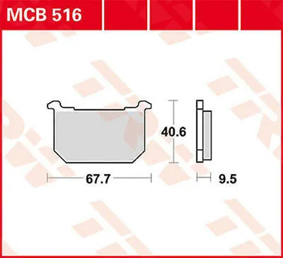 Immagine prodotto di Set di pastiglie freno, freno a disco TRW MCB516