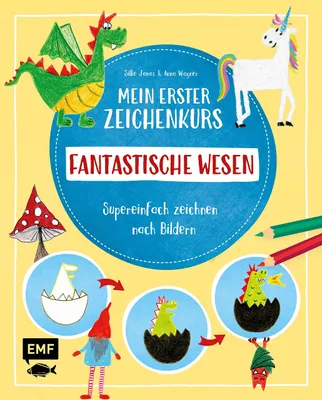 Obrázek produktu pro Mein erster Zeichenkurs - Fantastische Wesen: Einhorn, Drache, Meerjungfrau und Co.