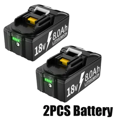 Produktbild von Ersatzakku - Li-Ionen-Akku BL1830 - 18 V - 800 mAh - 2er-Pack - Für Elektrowerkzeuge - Wiederaufladbar