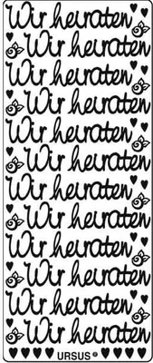 Produktbild von Kreativsticker 10x23cm Motiv 93 VE=5 Stück weiß