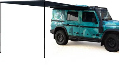 Produktbild von Seiten Markise für Fahrzeuge 250 x 250 cm, mit LED-Beleuchtung, in Alu Box