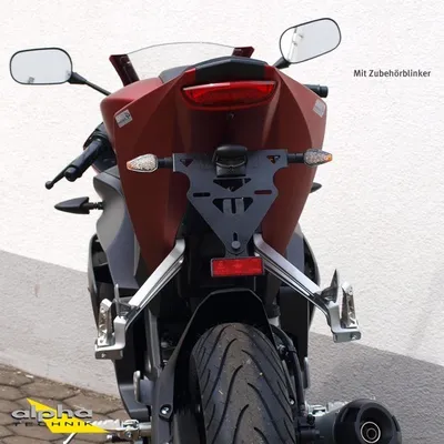Produktbild von alpha Technik Kennzeichenhalter Yamaha YZF-R125, RE11 für YZF-R125 RE11