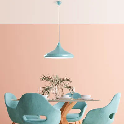 Image de Opviq, Eysan - Turquoise,Lustre, turquoise, CORPS METALLIQUE, 35 x 35 x 27 - 116 cm