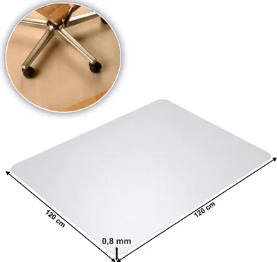Produktbild von Kondela Bodenschutzmatte Ellie New Type 8 120x120 cm - transparent
