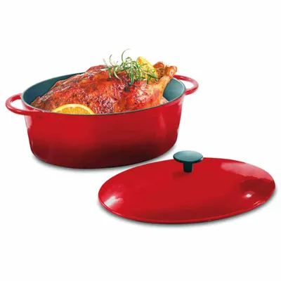 Produktbild von Krüger 770-34 Bräter 34cm VULCAN oval Induktion, silber