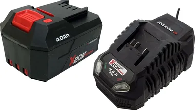 Produktbild von PARKSIDE® 20 V Akku 4 Ah PAP 204 + Schnellladegerät PLG 20 4,5 A inkl. Wandhalterung & Schlüsselanhänger