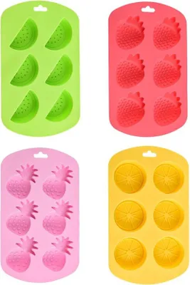Produktbild von Silikonische Fruitformen in Gummisnackform, Schokolade und Eisblockform - wiederholbare Backhilfsmittel für Süßigkeiten und Törtchendekoration