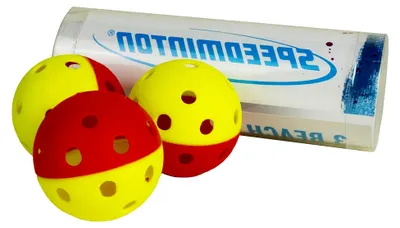 Produktbild von Gummi Strand Paddel Bälle für Smashball, Pro Kadima, Surfminton, Frescobol und andere Holz-/Kunststoff-Racket Paddelspiele, Gelb/Rot