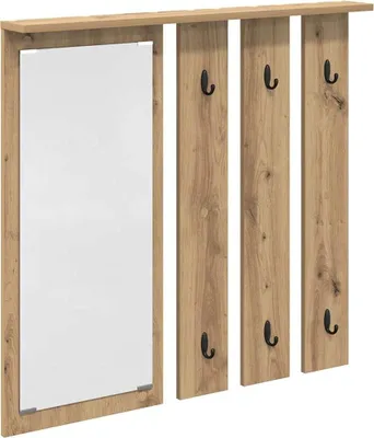 Immagine prodotto di Appendiabiti a muro rovere artigianale 84 x 10 x 80 cm