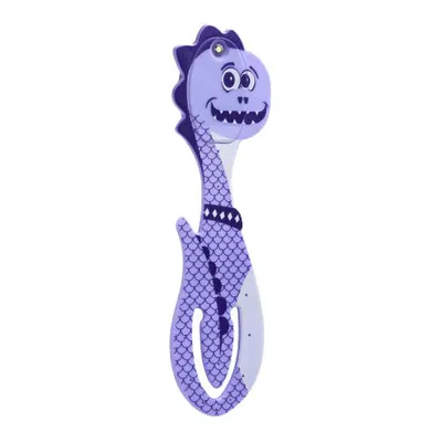 Obrázek produktu pro Flexilight Pals lampička na čtení (dino) - fialová - 2 v 1 lampička na čtení a záložka - LED lampička na čtení - dárek pro čtenáře, milovníky knih - německé vydání