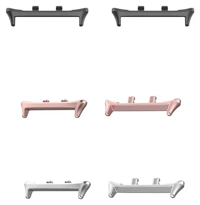 Immagine prodotto di Per Honor Watch 5 1 paio di cinturino in acciaio inox 22 mm adattatore connettore rosa