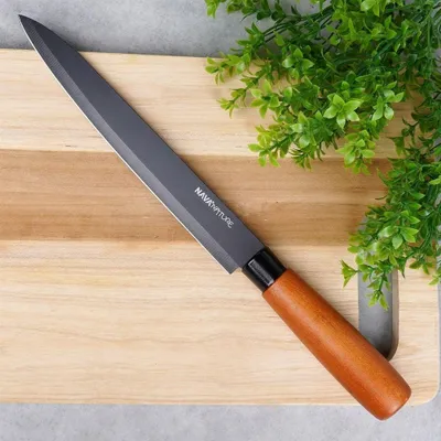 Obrázok produktu pre Univerzálny nôž 20,5 cm čepeľ s ergonomickou rukoväťou v čiernej farbe