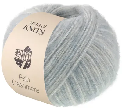 Produktbild von Lana Grossa - Pelo Cashmere 0011 hellblau rohweiß