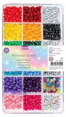 Obrázok produktu pre Súprava plastových korálok 1 2400 kusov, Glorex