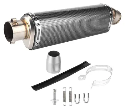 Produktbild von Universeller Auspuff für Motorrad und Roller mit Kohlefaser-Optik