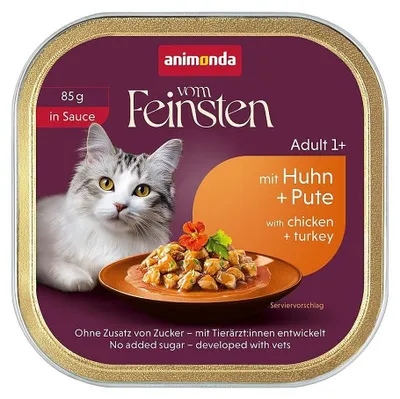 Imagen del producto de ANIMONDA VF Adult, alimento húmedo para perros adultos, con salsa de pollo y pavo, 85g