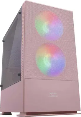Image de ATX/mATX Semi-Tour Mars Gaming LED RGB Micro ATX LED RGB