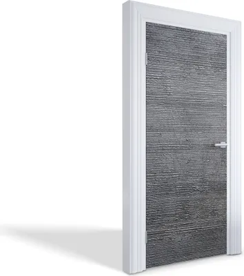 Produktbild von Türfolien Design Selbstklebende Wandsticker Türtapeten - Strukturierter Beton - 95 x 205 cm