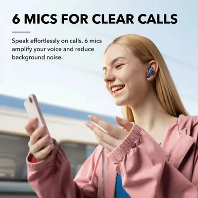 Obrázok produktu pre Anker bezdrôtové slúchadlá SoundCore Liberty 4 NC (A3947G31) – Bluetooth 5.3, ANC 2.0, Hi-Res audio, LDAC, IPX4, modré