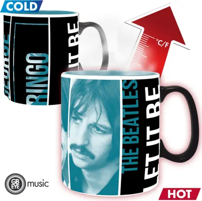 Obrázok produktu pre THE BEATLES - Tasse Heat Change - 460 ml - Let it Be - kartón