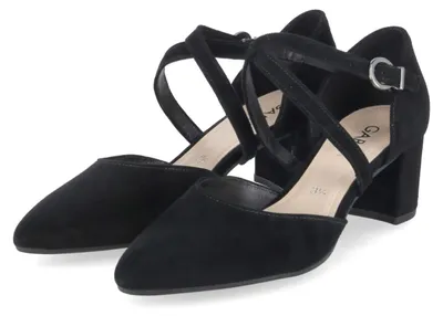 Produktbild von Gabor Damen Spangenpumps Schwarz Rauleder Größe: 39