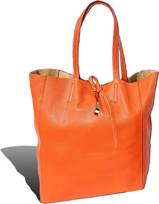 Produktbild von Florence ital. Echtleder Shopper orange 30x35x15 Damen D2OTF112O