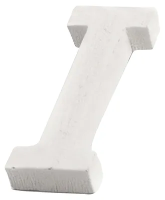 Imagen del producto de Letra "i" de madera blanca, tamaño 5 cm, para decoración. Talla única