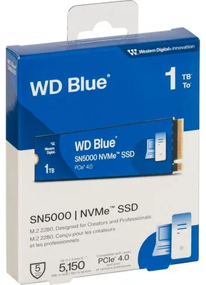 Obrázek produktu pro Western Digital Blue SN5000, 1 TB, M.2, 5150 MB/s