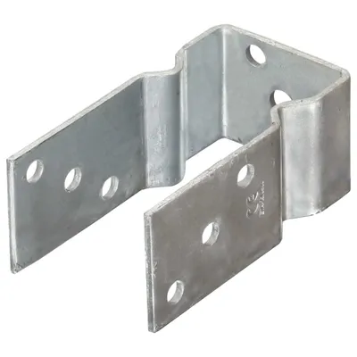 Immagine prodotto di vidaXL Supporti per pali 6 pezzi argento 7×6×15 cm Acciaio zincato