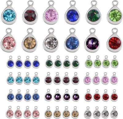 48 Stück in 12 Farben - Für die Schmuckherstellung - Perfekt für Armbänder und Ketten - ShopVlot