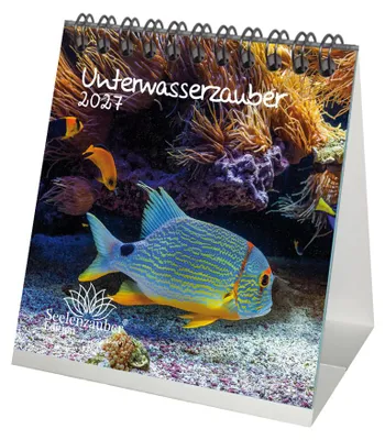Produktbild von Unterwasserzauber Tischkalender 10x10cm für 2027 Unterwasser - Seelenzauber