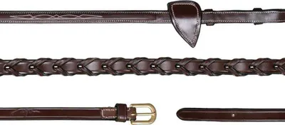 Produktbild von Dyon D Collection 1/2 Laced Zügel Braun Cob Braun Cob