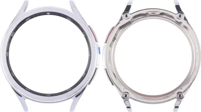 Produktbild von Für Samsung Galaxy Watch 6 Classic 47mm LCD Rahmen Bezel Plate Ersatzteil Silber