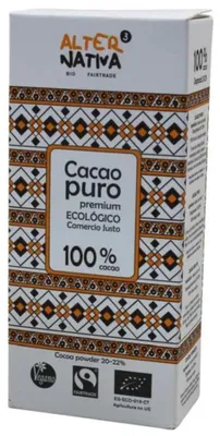 Zdjęcie produktu dla KAKAO W PROSZKU FAIR TRADE BEZGLUTENOWE150 g - ALTERNATIVA3
