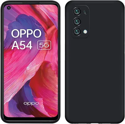 Immagine prodotto di Custodia per OPPO A54 5G, custodia protettiva in silicone morbido in gomma liquida Nero