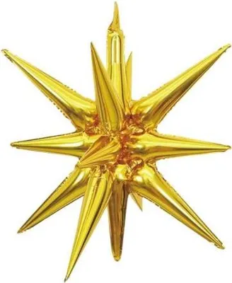 Immagine prodotto di palloncino 3D Stella in foil ORO 68 cm