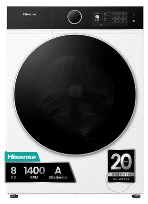 Image de Lave-Linge Hisense 8Kg 1400RPM Blanc - WF5I8043BWF