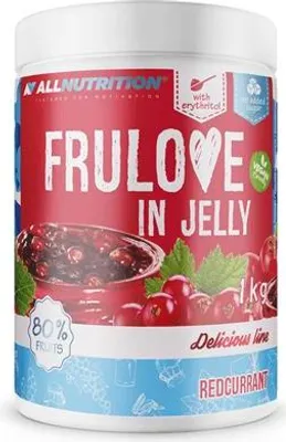 Produktbild von ALLNUTRITION FRULOVE In Jelly Redcurrant 1000g Marmelade Früchte rote Johannisbeere
