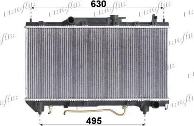 Produktbild von FRIGAIR 0115.3127 Kühler Wasserkühler Motorkühler für TOYOTA Avensis Kombi (T22) AVENSIS (T22) AVENSIS Liftback (T22)