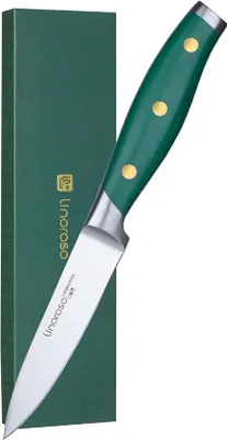 Immagine prodotto di Set di coltelli da cucina Acciaio al carbonio di alta qualità con manico ergonomico e confezione regalo - verde